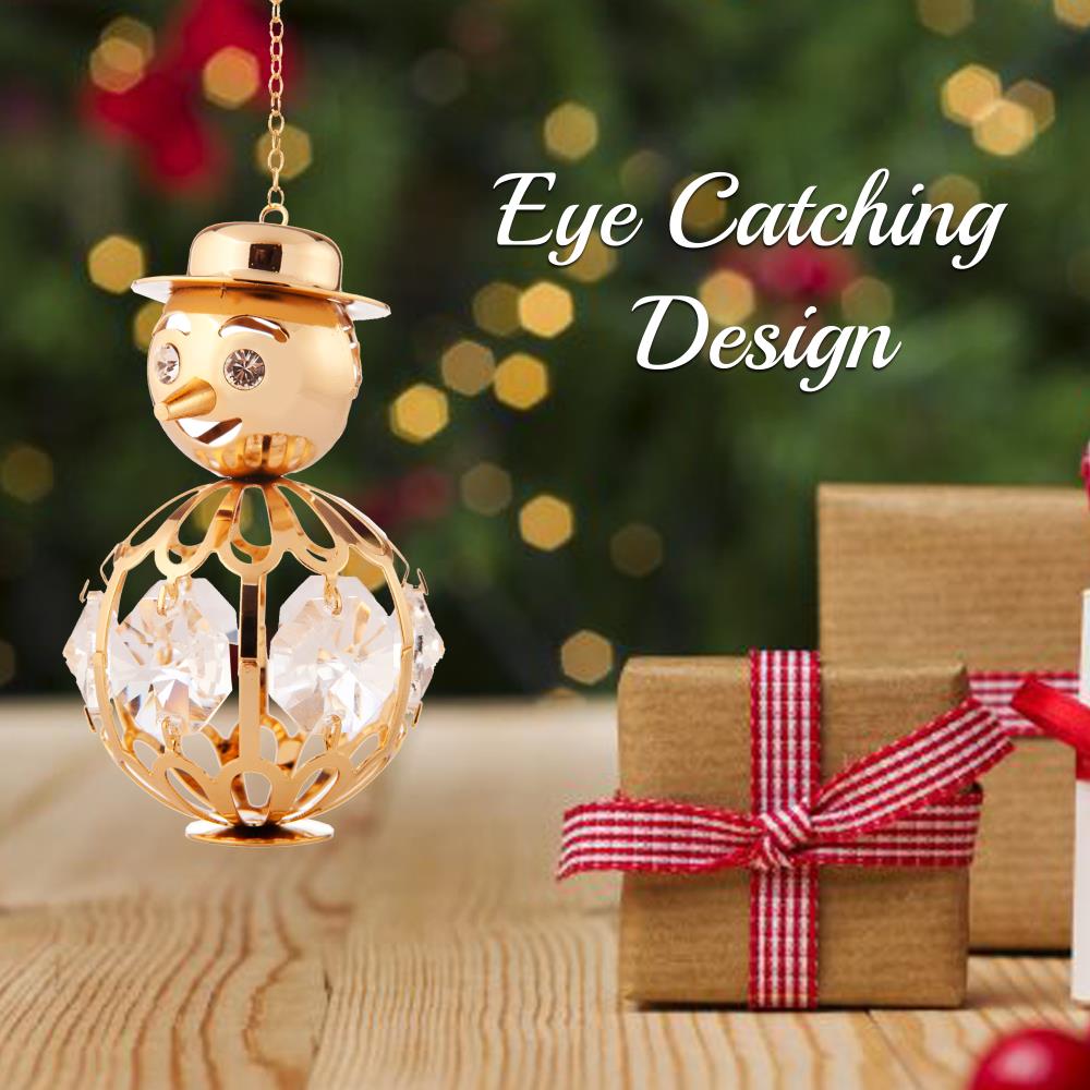 Gift for New Years MTSP3141G Spinning Ornament, Gold Matashi 24K Gold Plated Highly Polished Snowflake Ornament Made with Genuine Crystals Gift for New Years MTSP3141G Spinning Ornament, Gold Matashi 24K Gold Plated Highly Polished Snowflake Ornament Made with Genuine Crystals