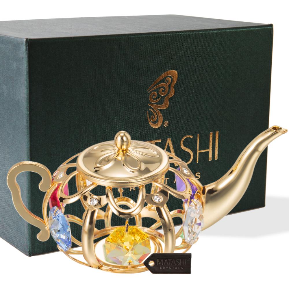 Gift for New Years MTSP3141G Spinning Ornament, Gold Matashi 24K Gold Plated Highly Polished Snowflake Ornament Made with Genuine Crystals Gift for New Years MTSP3141G Spinning Ornament, Gold Matashi 24K Gold Plated Highly Polished Snowflake Ornament Made with Genuine Crystals