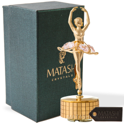 Gold Ballet Dancer Music Box