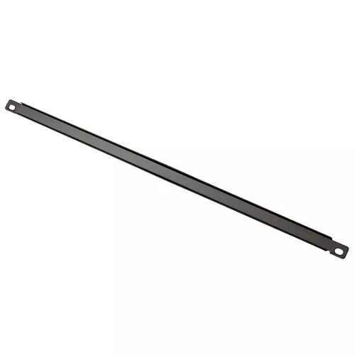 Auray BPF-13U Flanged 13U Blank Rack Panel, 19-Inch Steel Filler Plate for Audio Video Equipment Racks, Black Powder-Coated Finish, Durable Metal Panel to Cover Empty Rack Spaces and Improve Airflow