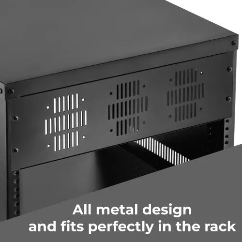Auray VP-3U Vented Rack Panel (3U) - Durable Steel Construction with Vented Design for Improved Airflow and Heat Dissipation, 19-Inch Width, Ideal for Server Racks, AV Equipment, and Electronic Systems, Professional Grade, Easy Installation