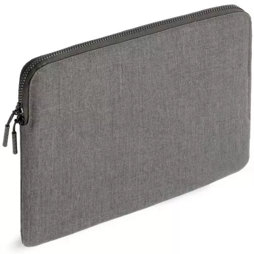 Ruggard LuxeWeave Laptop Sleeve for 14" MacBook Pro & Most 14" Laptops – Plush Padded Interior, Water-Resistant 600D Nylon Exterior, Wide-Access Opening, Easy-Grip Zipper Pulls – Ash, Ideal for Professionals, Students, and Travelers