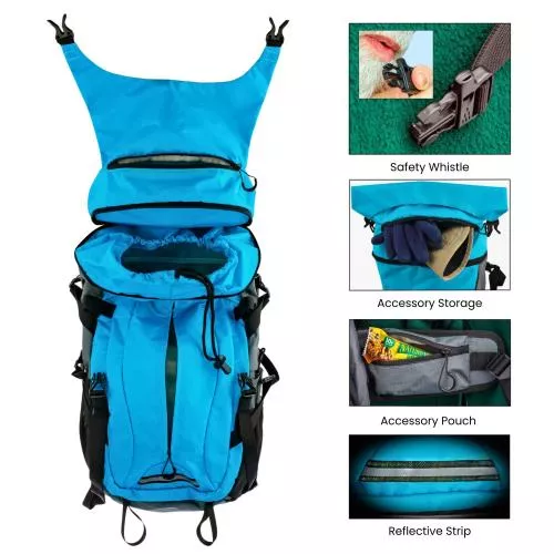 30L Hiking Camera Gear Bag pack for Digital Camera & up to 17" Laptop or Stores a 3L Hydration Reservoir, 4 Divider with Sternum Strap, Handle, Waist Belt, Rain Cover, Tripod Holder by Ruggard