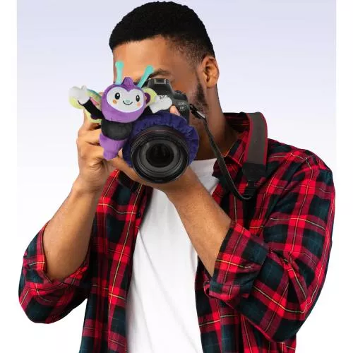 Flutter Butterfly Photo Plushie for Camera Lens Attraction, Children or Pets Photoshoot Made Easy and Entertaining with Noisemaker Posable Plush Toy by Vello