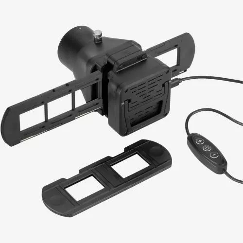 Vello 35mm Negative and Slide Digitizer - Efficiently Convert 35mm Film and Slides to Digital with USB-Powered LED Light, USB Micro-B Cable, and Six Lens Adapters - Compatible with Canon, Nikon, Sony Macro Lenses