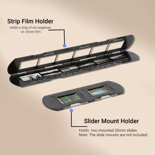 Vello 35mm Negative and Slide Digitizer - Efficiently Convert 35mm Film and Slides to Digital with USB-Powered LED Light, USB Micro-B Cable, and Six Lens Adapters - Compatible with Canon, Nikon, Sony Macro Lenses