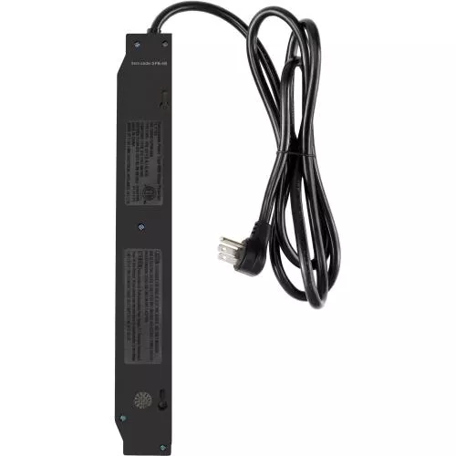 Watson 6-Outlet Surge Protector – 1200 Joules, 6' Cord, Right-Angle Plug, LED Indicator, $50K Equipment Coverage, and Rear Wall Mounts for Convenient and Organized Power Management at Home or Office (Black)